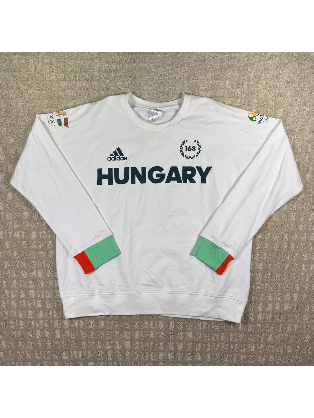 NEW Adidas Hungary Rio 2016 crewneck sweatshirt XL